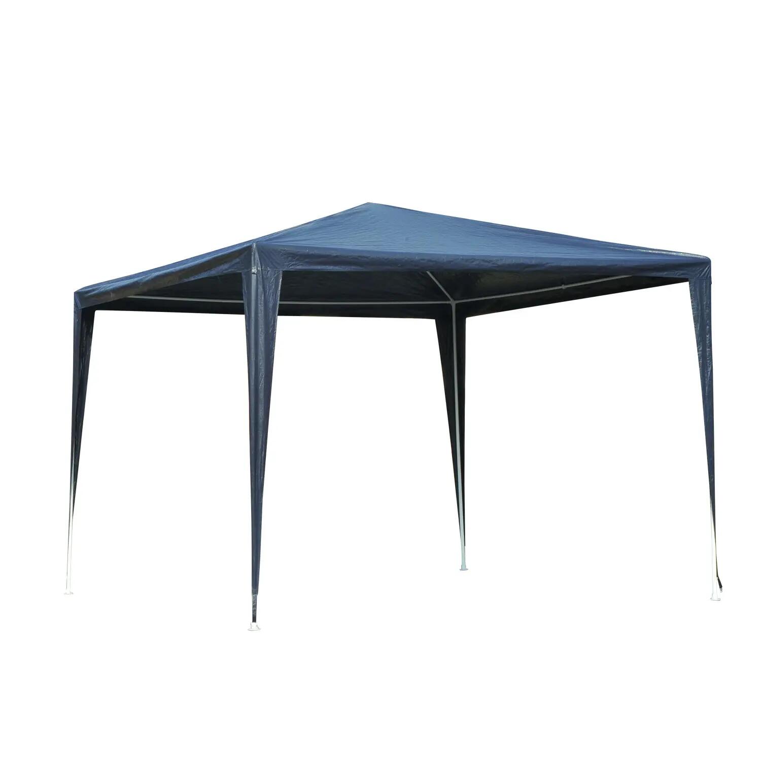 Carpa Evento Deportivo Outsunny 293X293x252 cm Azul y blanco 5/8