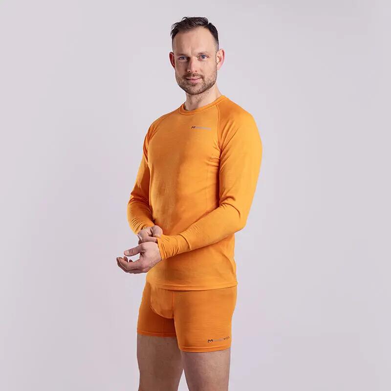 Pánské merino triko s dlouhým rukávem MA NDR 125 4/4