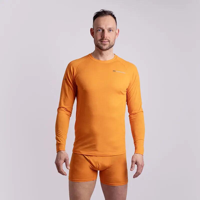 Pánské merino triko s dlouhým rukávem MA NDR 125 3/4