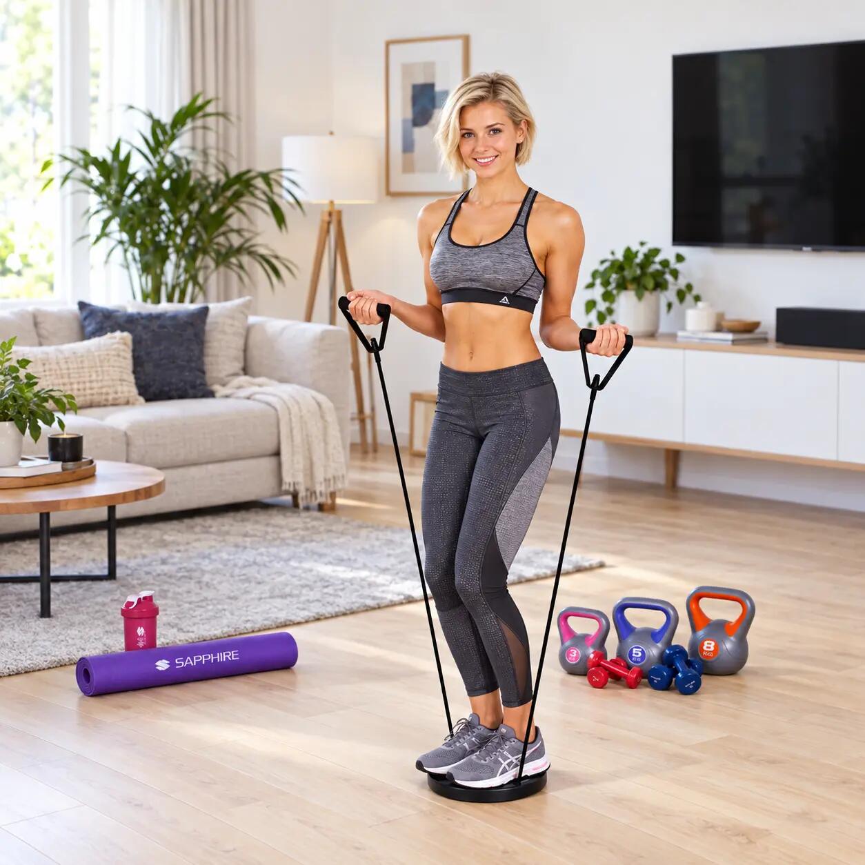 Twister obrotowy z linkami i licznikiem LCD Sappphire SG-036 28cm do 150kg 4/9