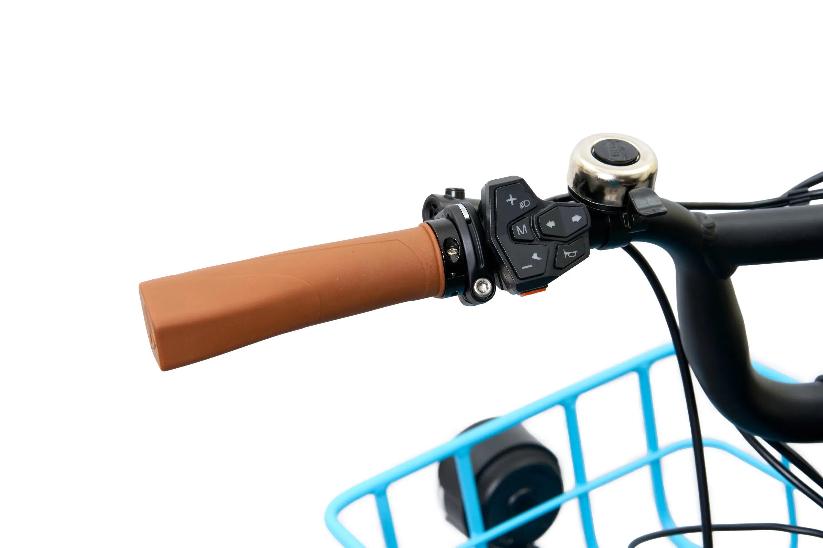 Rower Elektryczny Miejski KRYOS 20" Karta NFC 250W 50Nm FAT-BIKE 750Wh LCD Blue 7/8