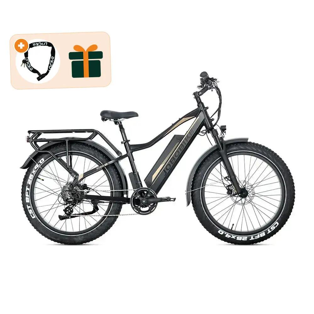 Robin Pro - Планински електровелосипед - 26 инча - 250W - 960Wh - черно-златен