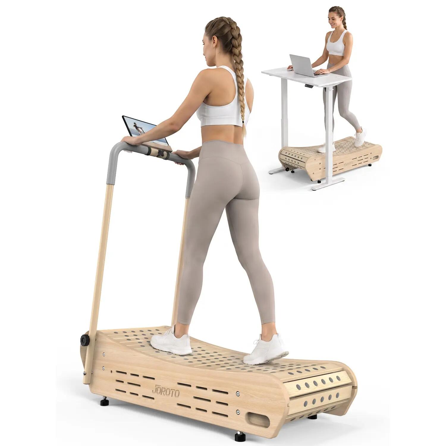 F50 Office Walker Tapis de marche bois sans moteur | Pliable | 150 kg 1/9