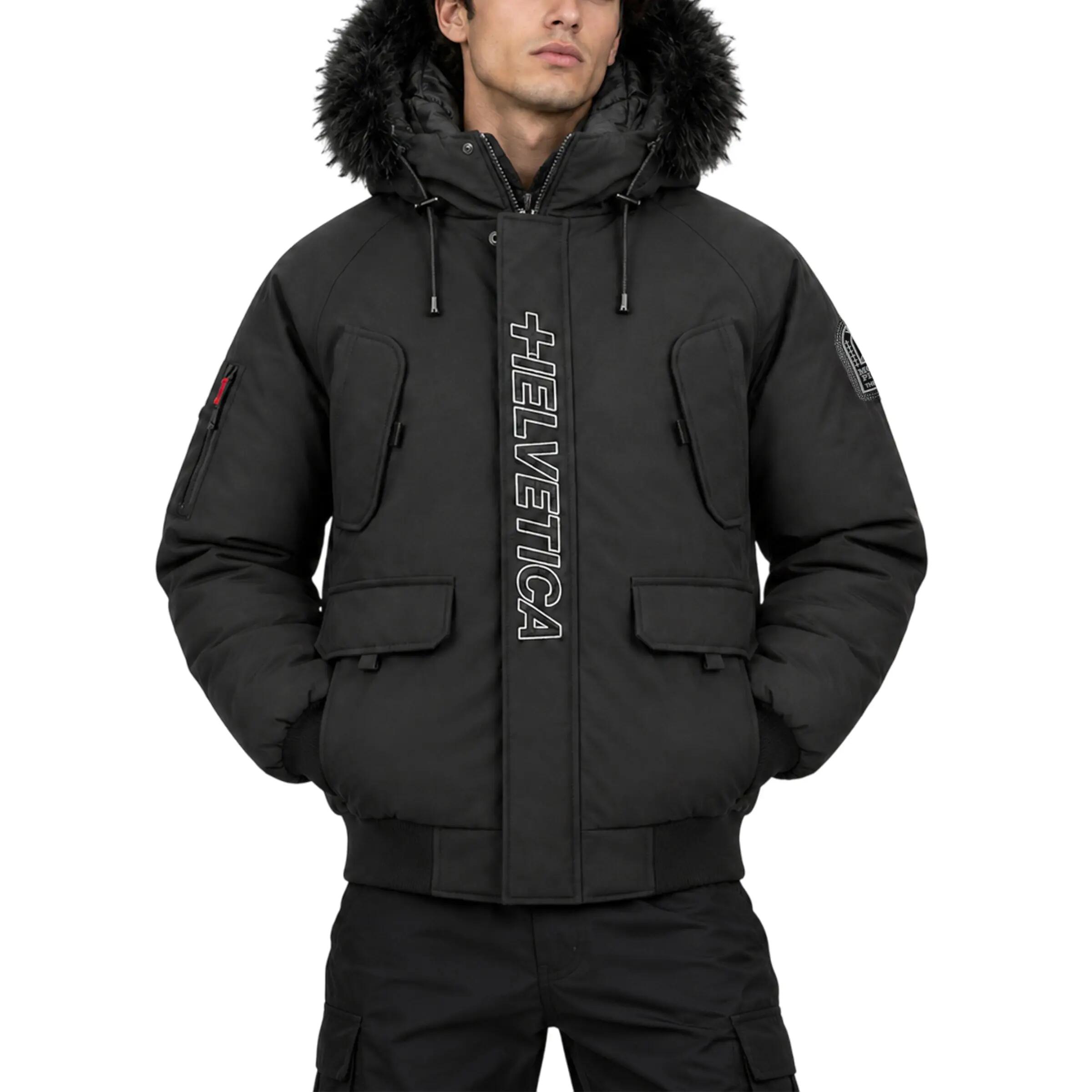 Chaqueta PEGA ONE Helvetica Hombre, Capucha con Pelo Sintético y Pasamontañas 7/7