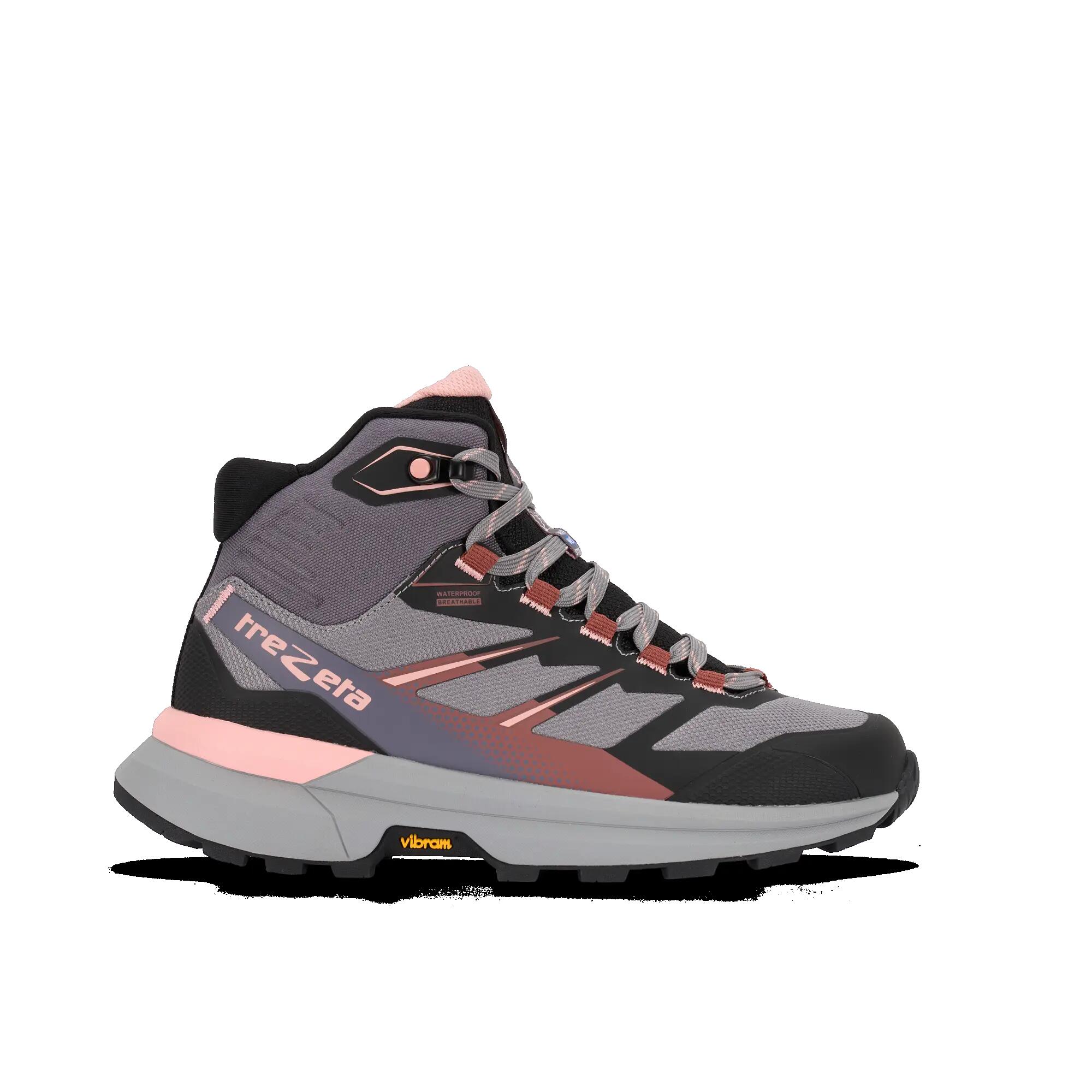Scarpe Trekking Donna RAVIK MID W'S WP GREY PINK 4/5