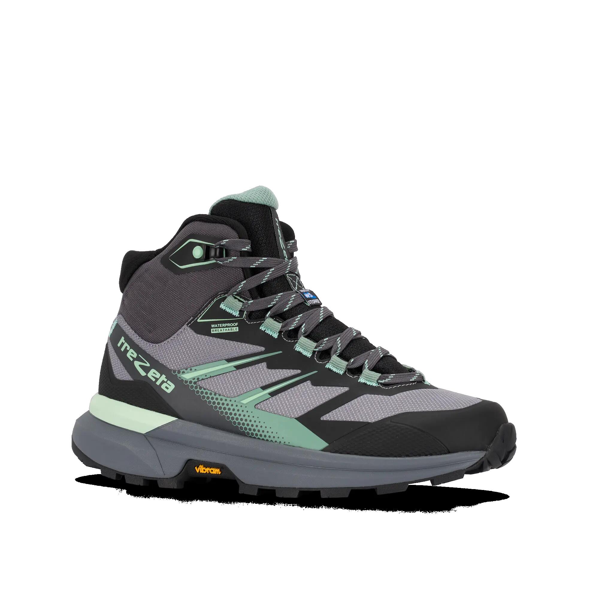 Wandelschoenen dames RAVIK MID W'S WP GREY GREEN 3/5