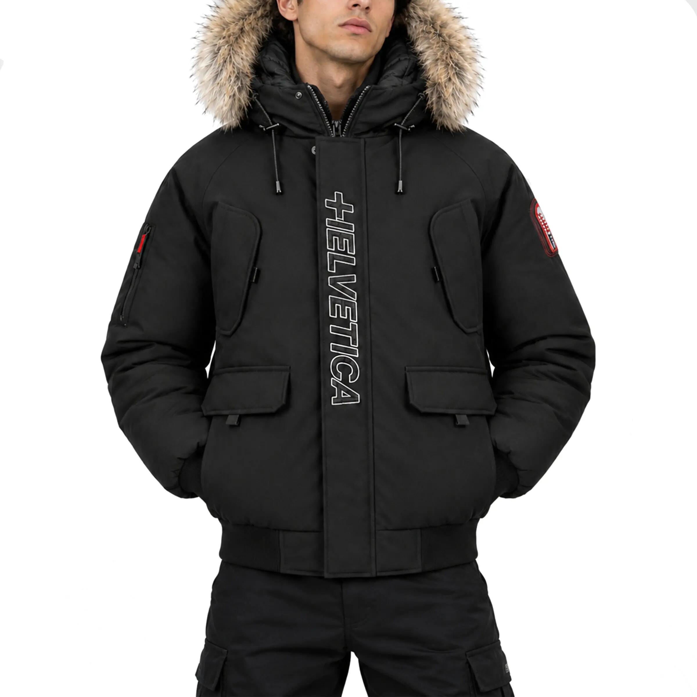Chaqueta PEGA ONE Helvetica Hombre, Capucha con Pelo Sintético y Pasamontañas 7/7