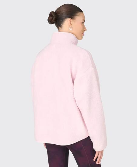 Pull Polaire à Demi-Zip et Capuche Sweaty Betty Fleece