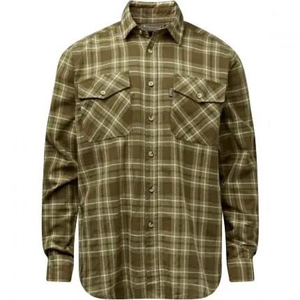 Herren - Outdoorhemd - Flanell, langarm - Härjedalen - oliv