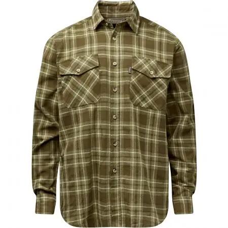 Herren - Outdoorhemd - Flanell, langarm - Härjedalen - oliv