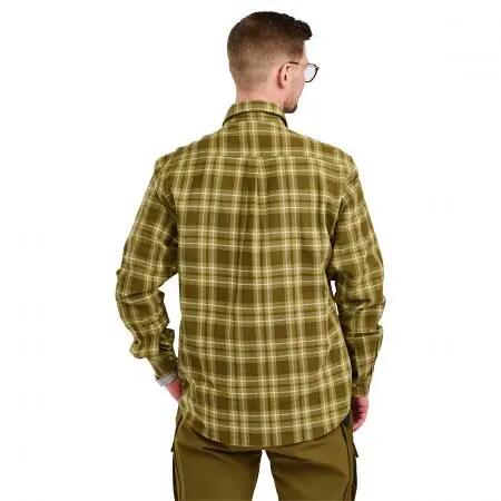 Herren - Outdoorhemd - Flanell, langarm - Härjedalen - oliv 5/5