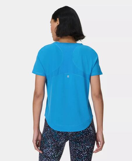 Sweaty Betty Breathe Easy Mesh T-Shirt T-shirt FUCHSIA ROZE XS