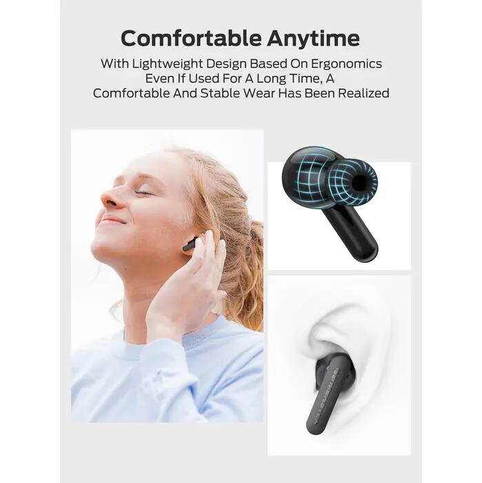 Ecouteurs intra-auriculaires True Wireless Monster N-Lite Clear Talk Noir 5/7