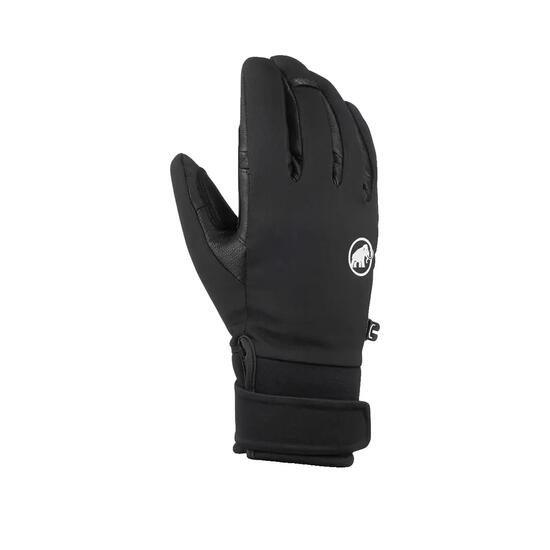 Gants Mammut Astro Guide Softshell Noir — GORE-TEX Windstopper