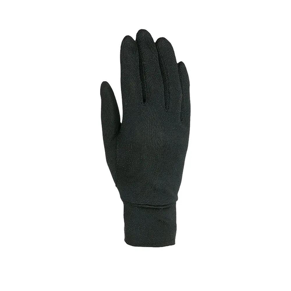 Gants Level Silk Unisexe en Soie Noir 2/4