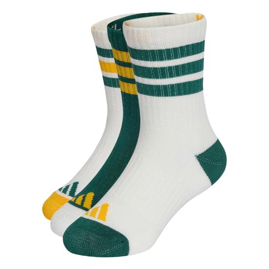 Lot de 3 paires de chaussettes mi-mollet rembourrées 3 bandes Enfants