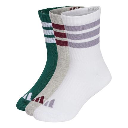 Lot de 3 paires de chaussettes mi-mollet rembourrées 3 bandes Enfants
