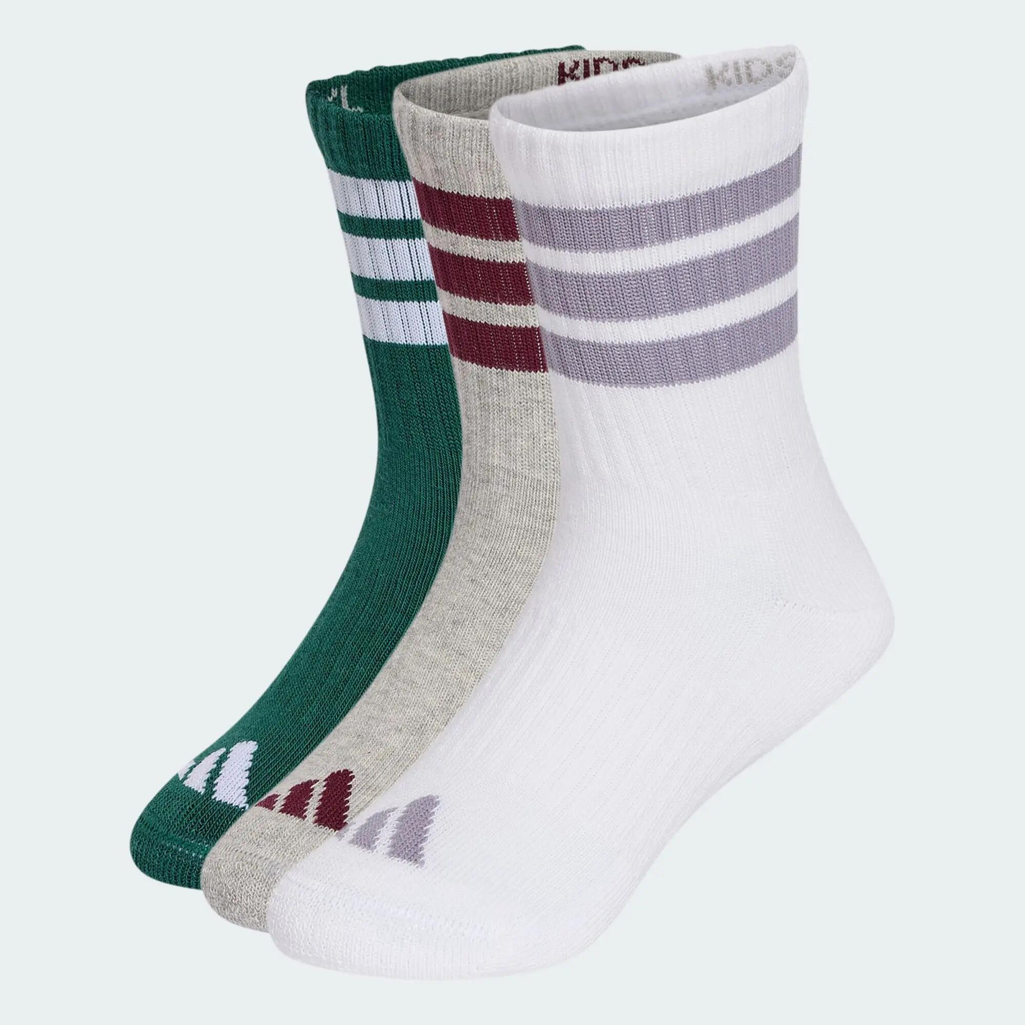 Lot de 3 paires de chaussettes mi-mollet rembourrées 3 bandes Enfants 5/5