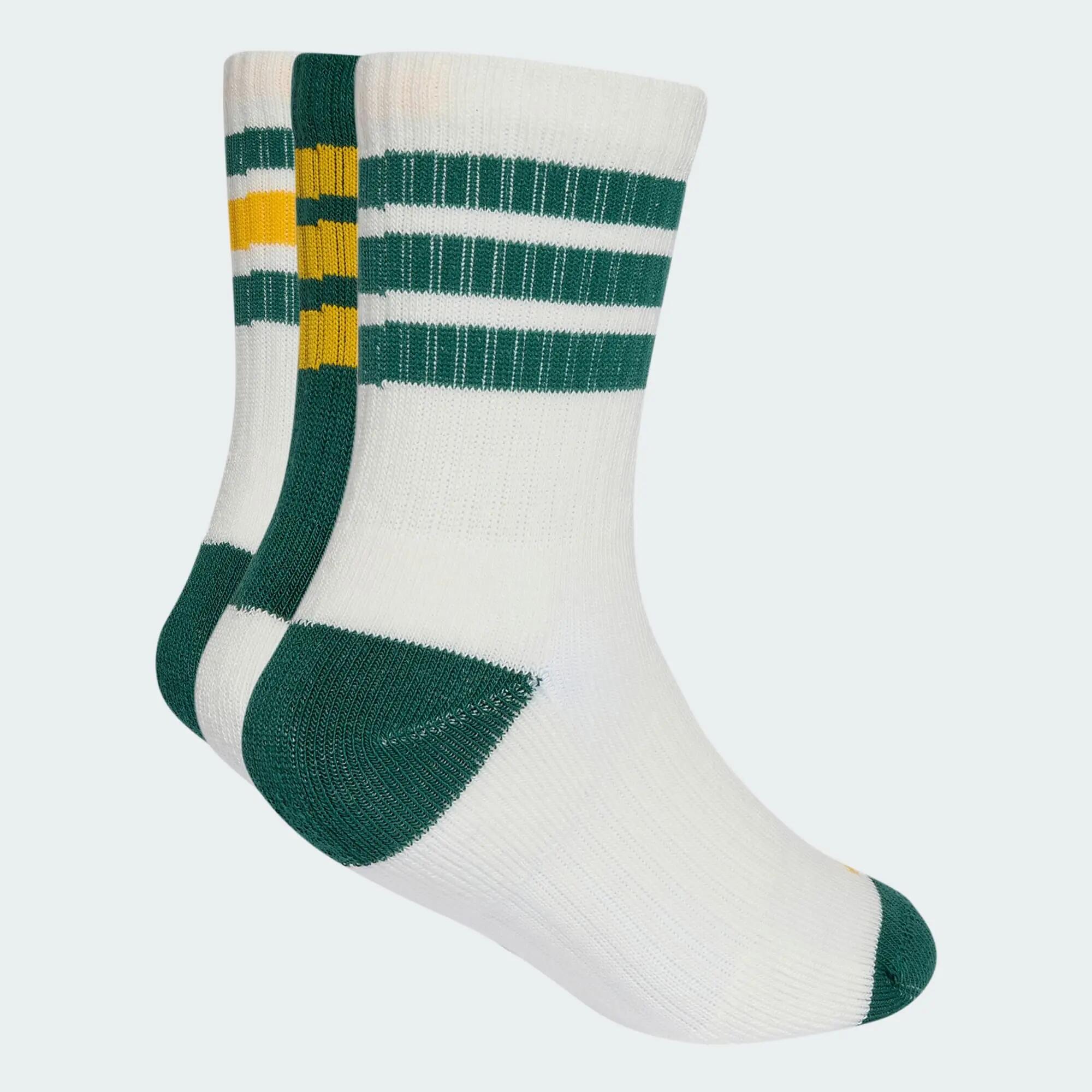 Pack de 3 pares de calcetines clásicos 3-Stripes con amortiguación para niños 2/5