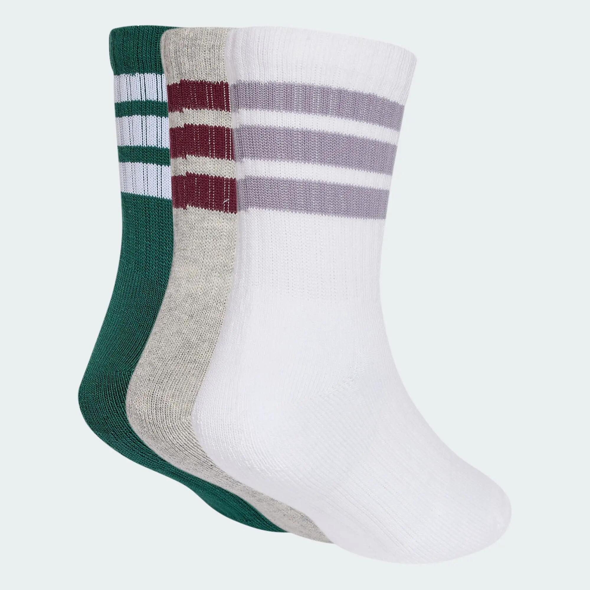 Lot de 3 paires de chaussettes mi-mollet rembourrées 3 bandes Enfants 2/5