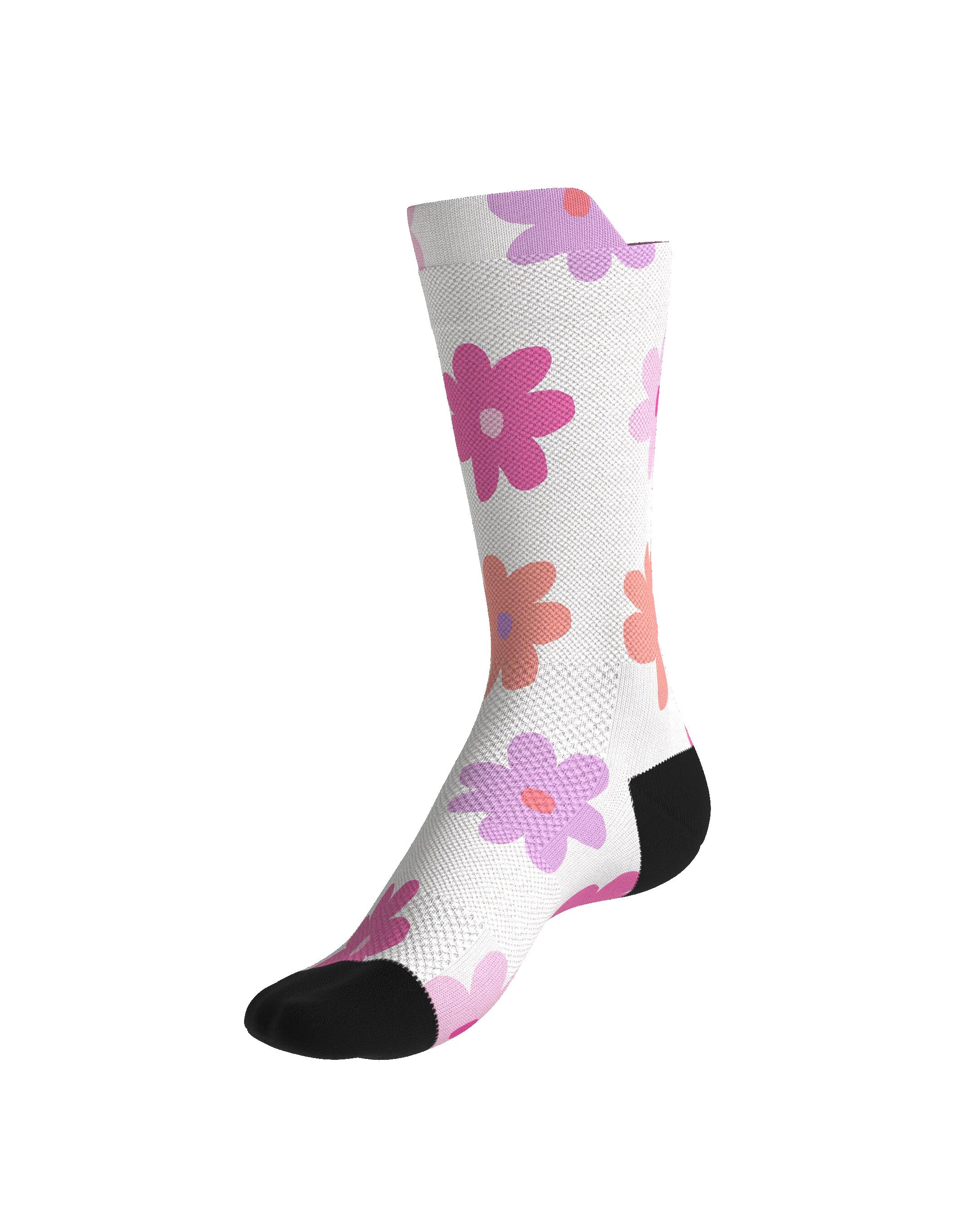 CHAUSSETTE DE TRAIL RUNNING FULLKROSS PURE FLORE 7/7