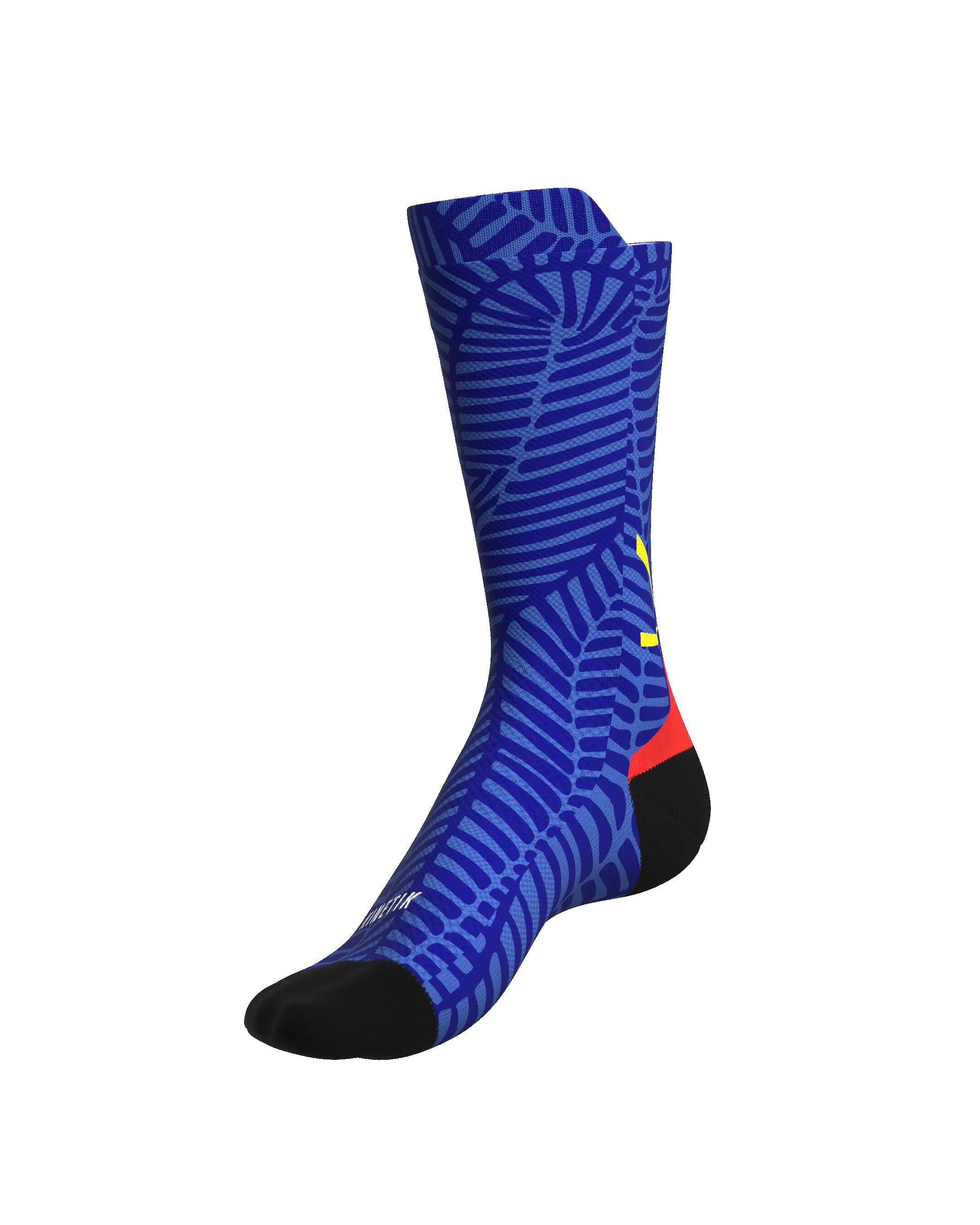 CHAUSSETTE DE TRAIL RUNNING FULLKROSS ILE DE LA REUNION FLAG 3/5