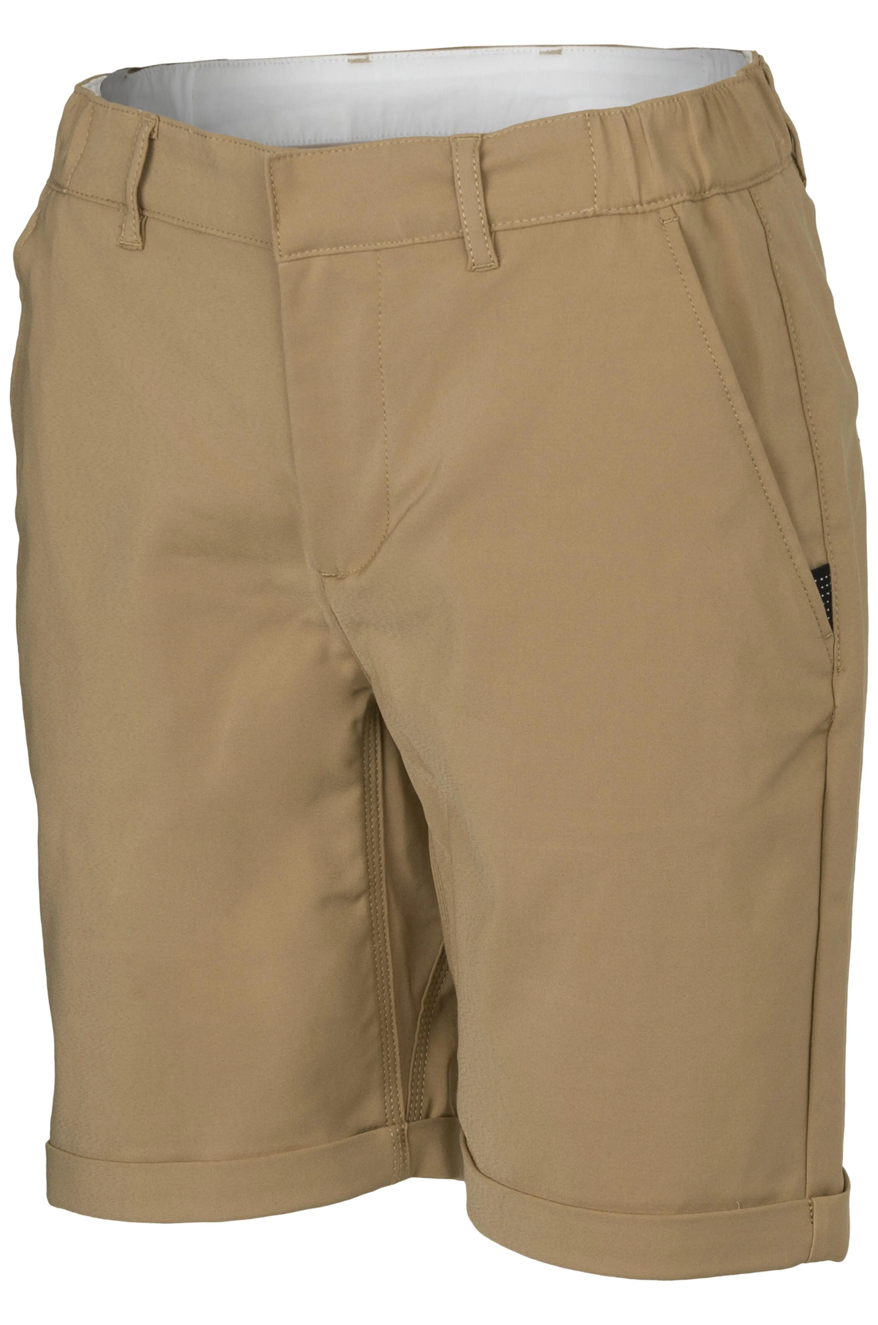 Pantaloncini chino donna ciclismo gravel vestibilità comfort venture 4/7
