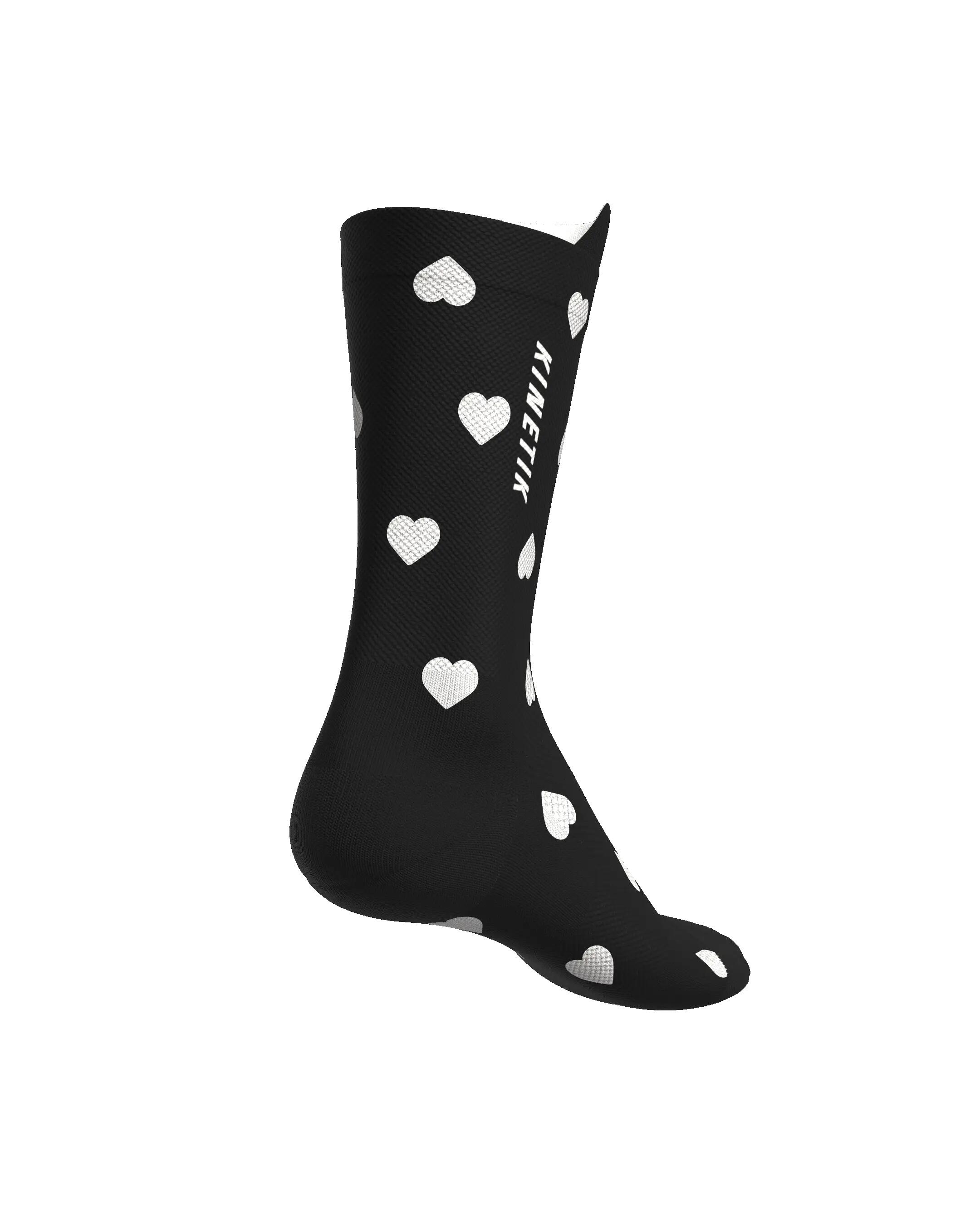 CHAUSSETTE DE TRAIL RUNNING FULLKROSS HEARTRUNNEUSE BLACK 6/7