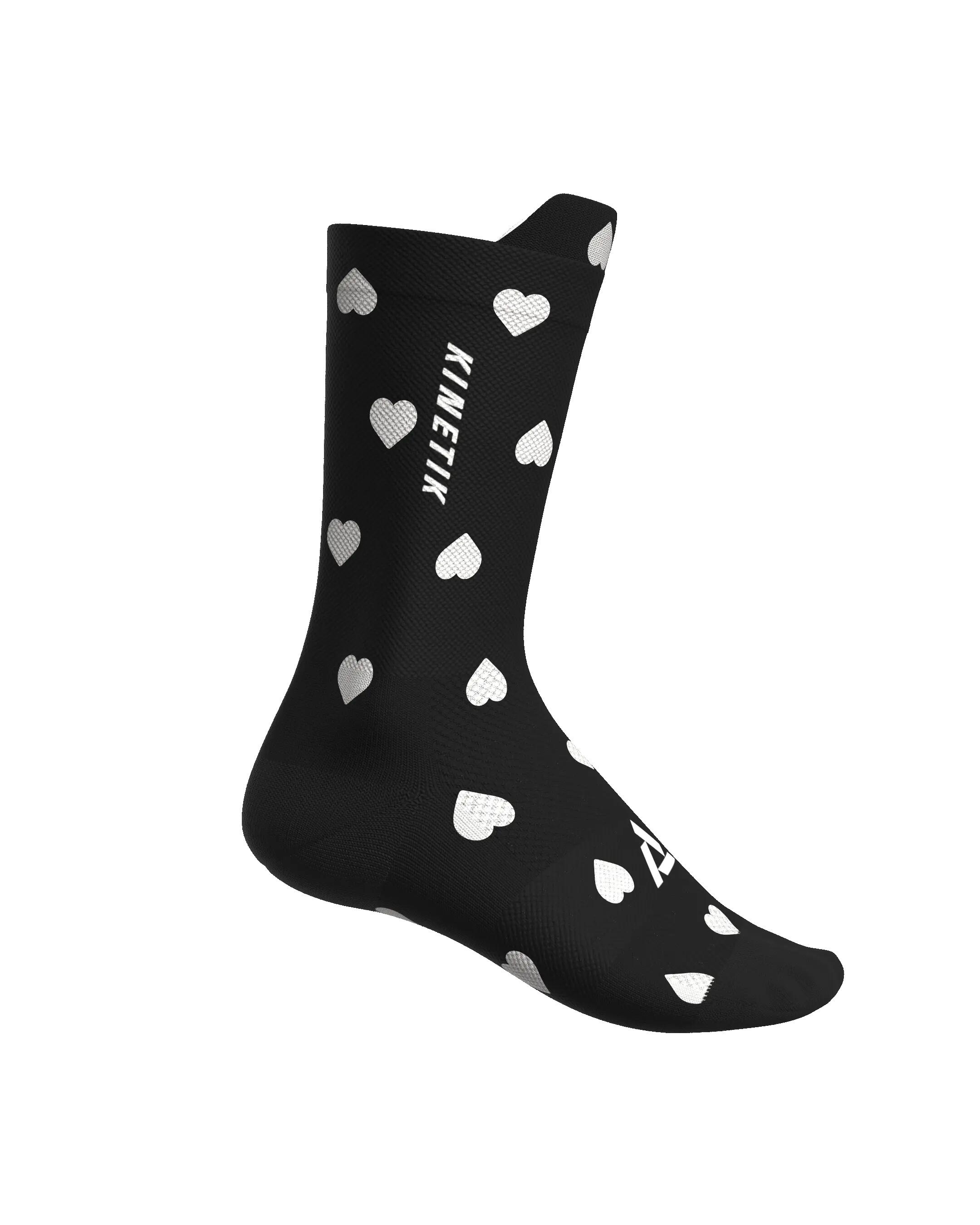 CHAUSSETTE DE TRAIL RUNNING FULLKROSS HEARTRUNNEUSE BLACK 5/7