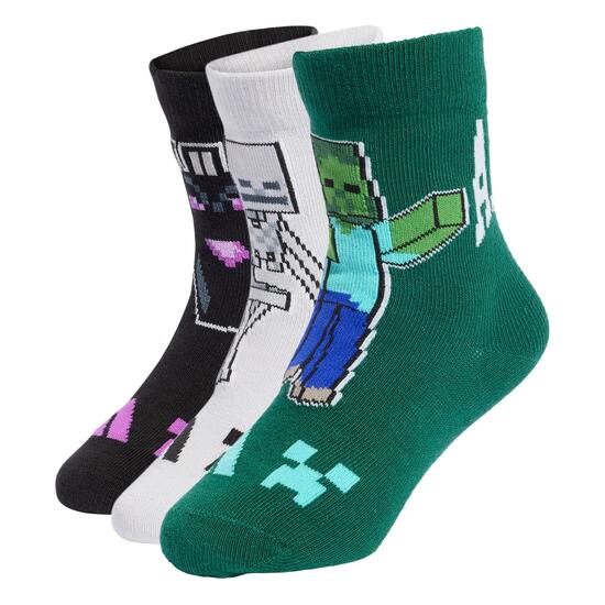 Skarpety dziecięce adidas Minecraft, 3 pary