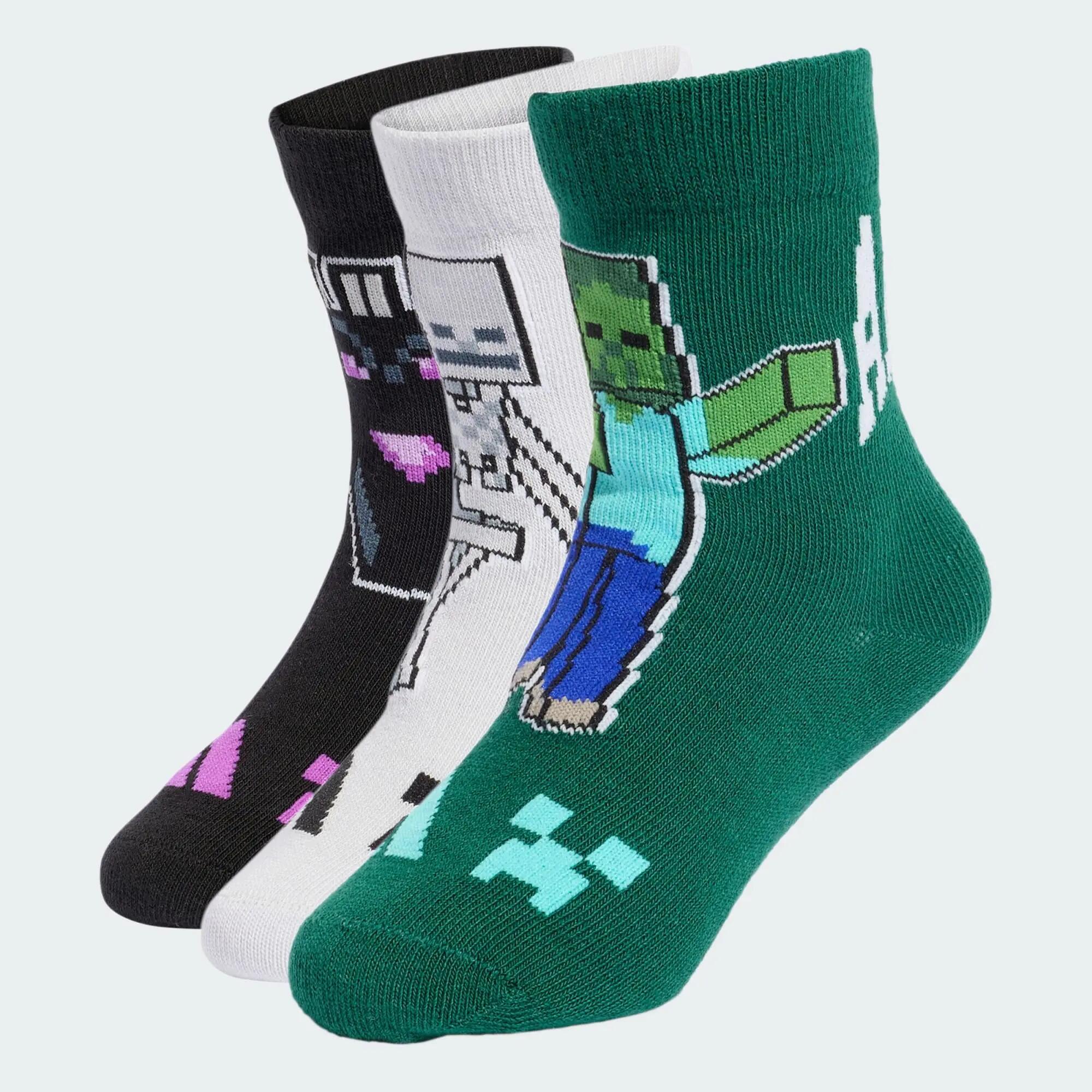CHAUSSETTES ADIDAS MINECRAFT ENFANTS (3 PAIRES) 5/5