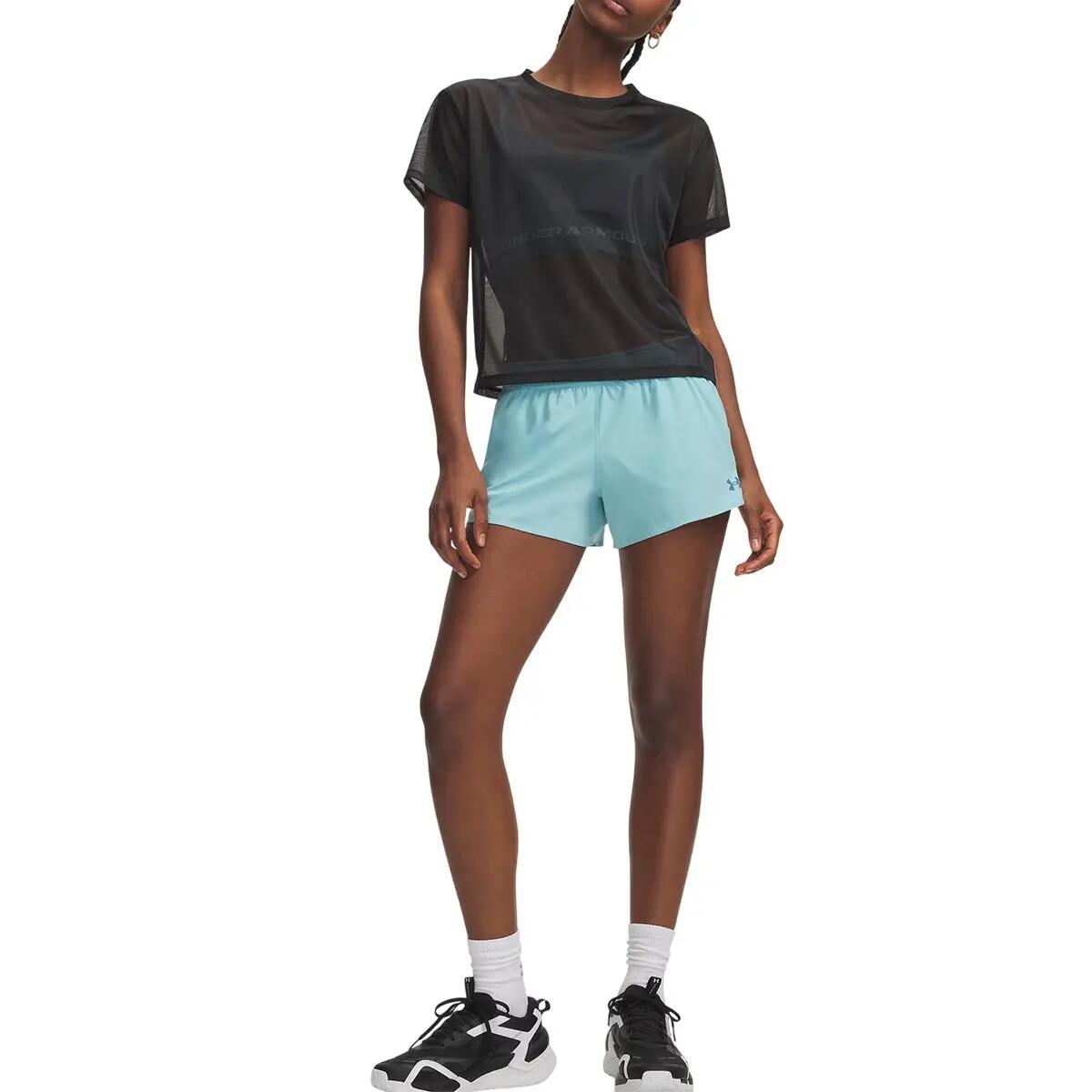 Short Femme Under Armour TECH PLAY UP 3IN COLORBLOCK 5/5