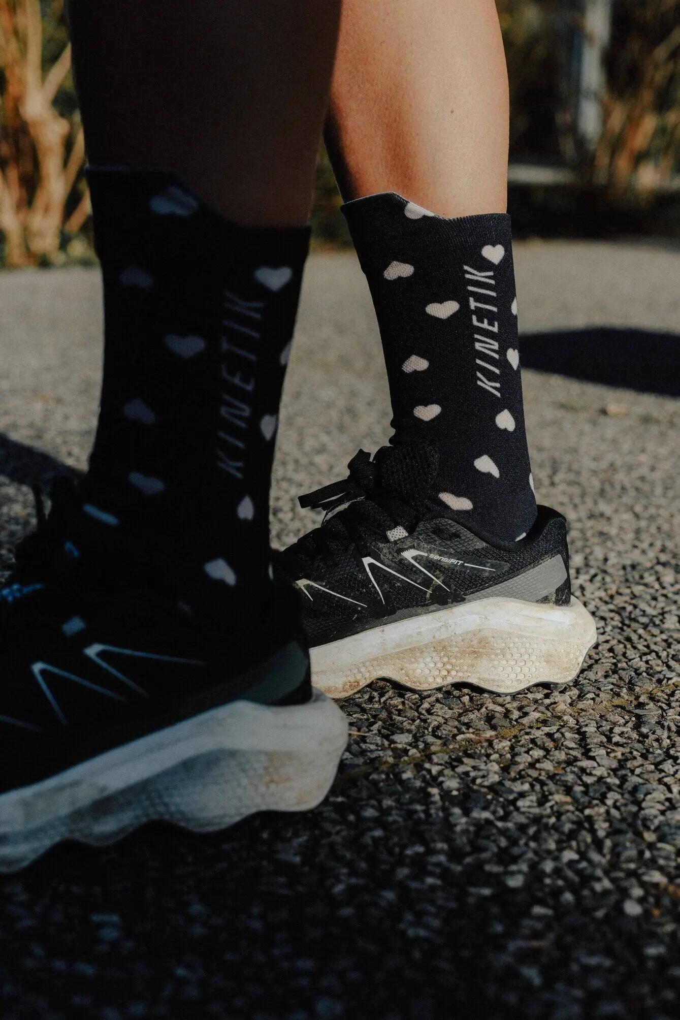 CHAUSSETTE DE TRAIL RUNNING FULLKROSS HEARTRUNNEUSE BLACK 2/7