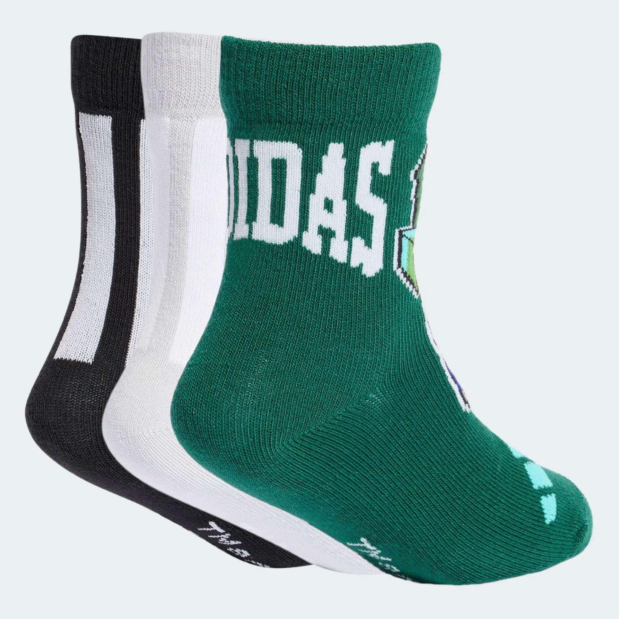 CHAUSSETTES ADIDAS MINECRAFT ENFANTS (3 PAIRES) 2/5