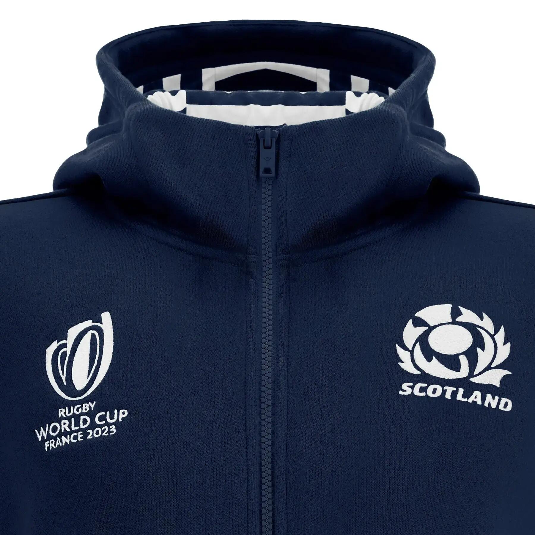 Sweatshirt Kapuzenpullover mit Reißverschluss Kind Écosse Merch RWC Country 3/6