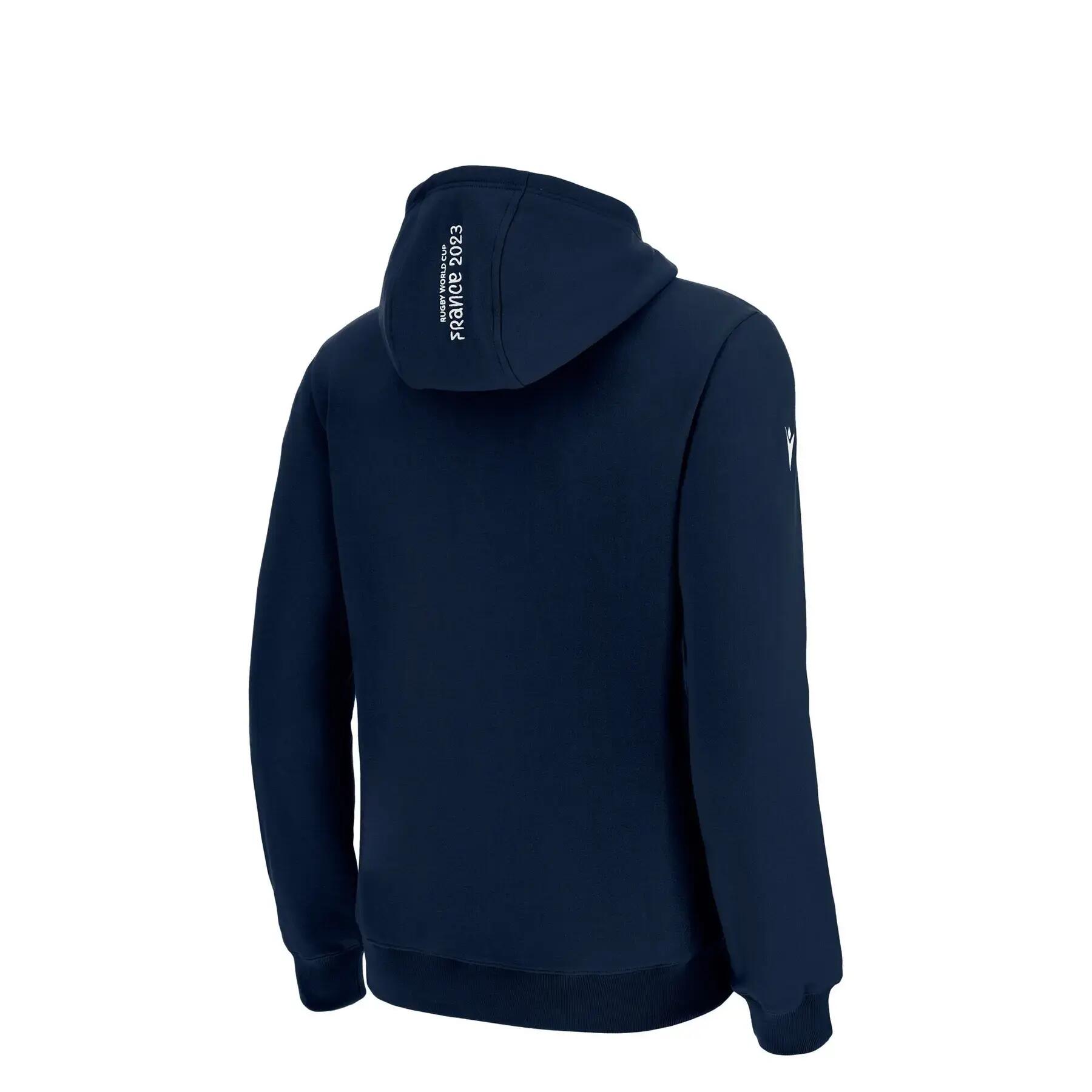 Sweatshirt Kapuzenpullover mit Reißverschluss Kind Écosse Merch RWC Country 2/6