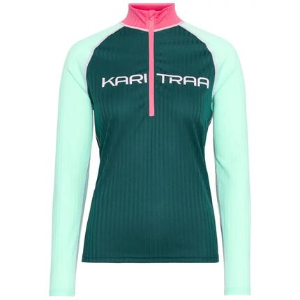 Langarm Shirt 1/2 Reißverschluss für Damen Kari Traa Ella