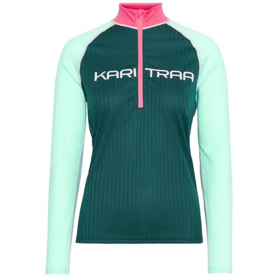 Maglia sottile 1/2 zip a maniche lunghe donna Kari Traa Ella