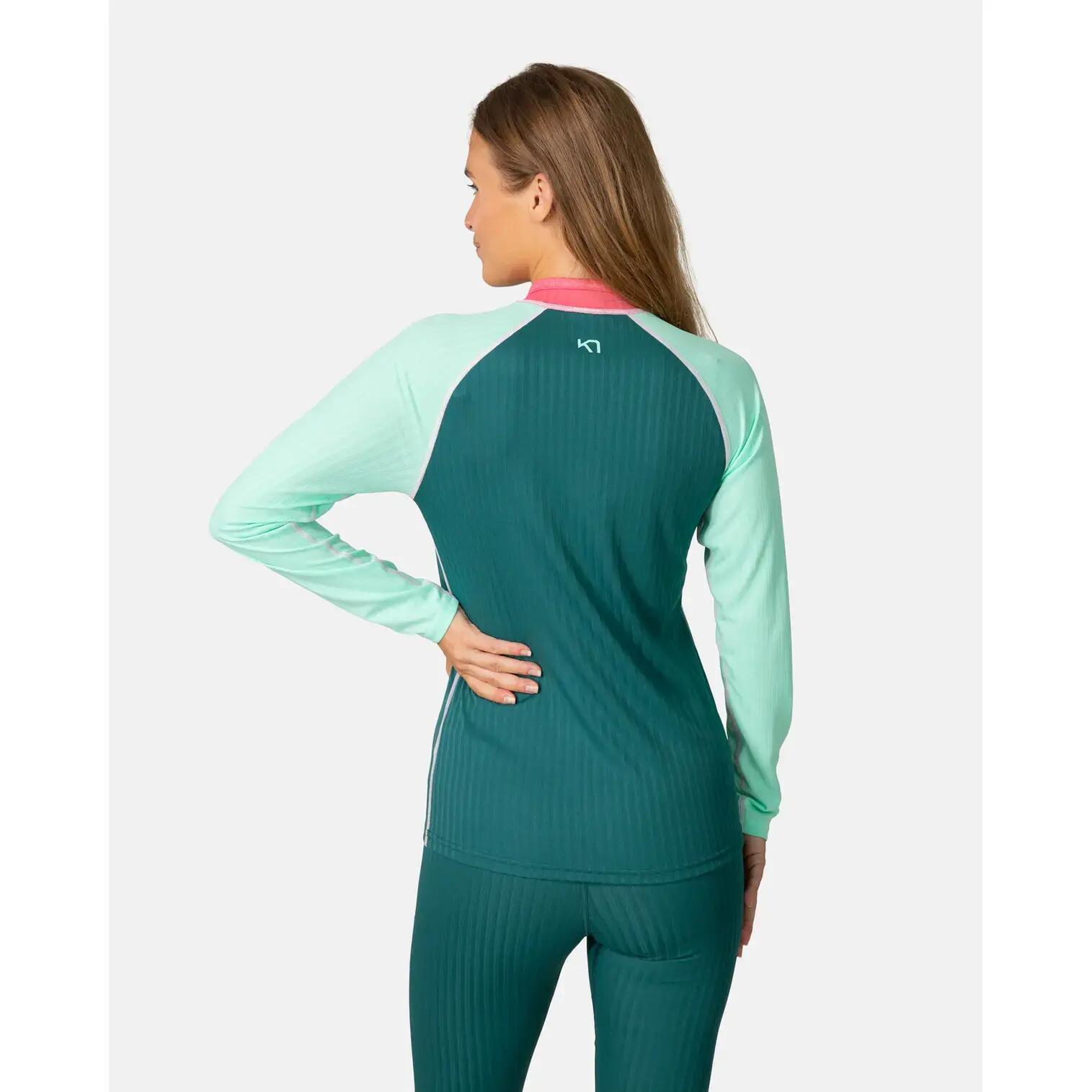 Koszulka z długim rękawem damska 1/2 zip Kari Traa Ella 4/5