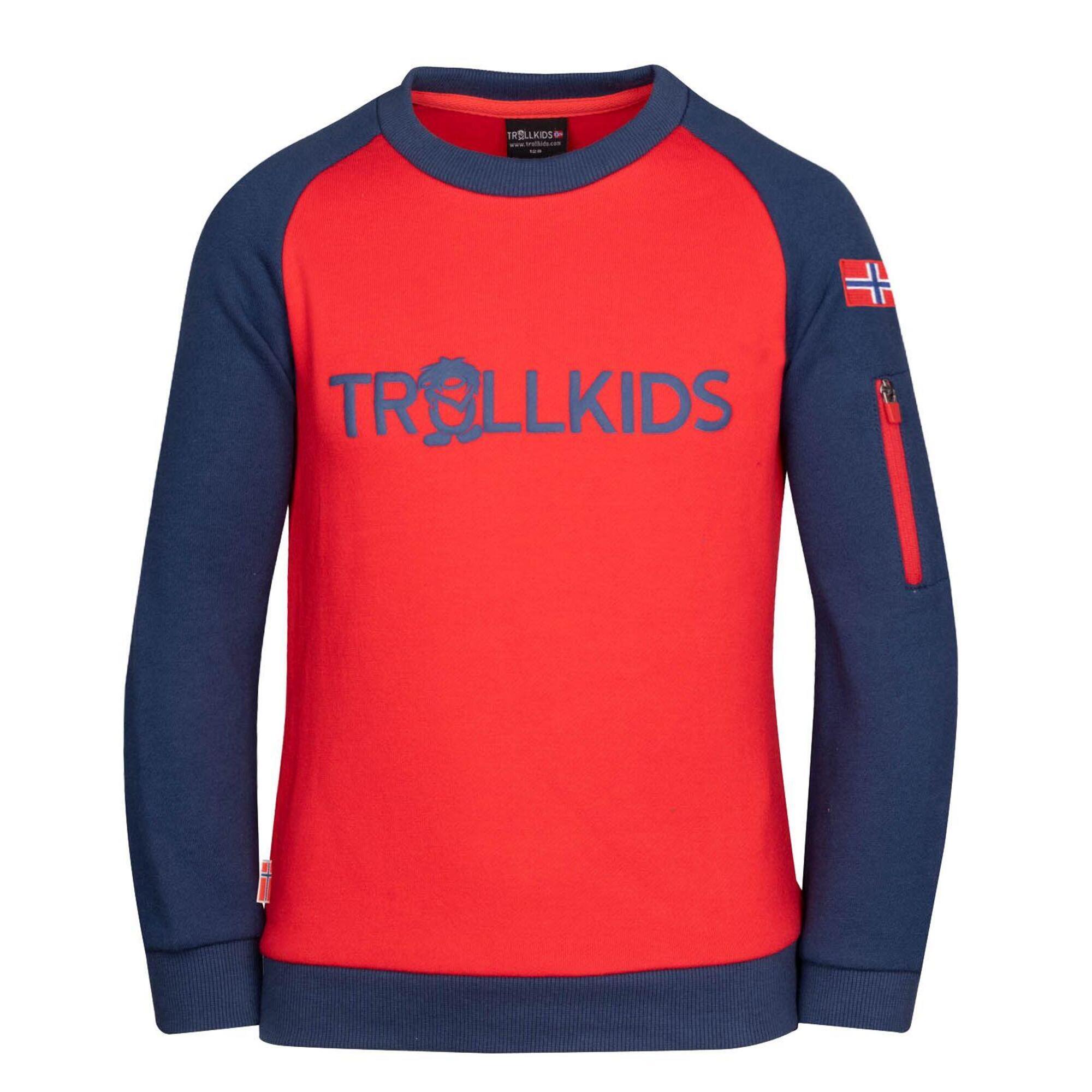 Children's sweatshirt Sandefjord light red / blue