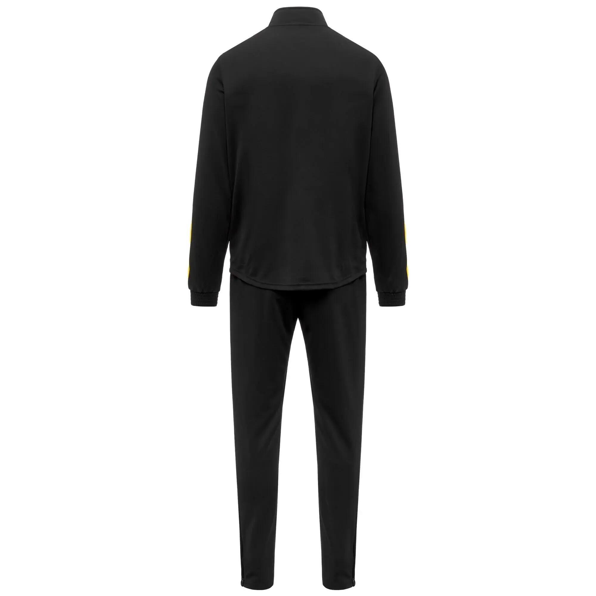 Tuta da uomo in poliestere nero da calcio 6/7
