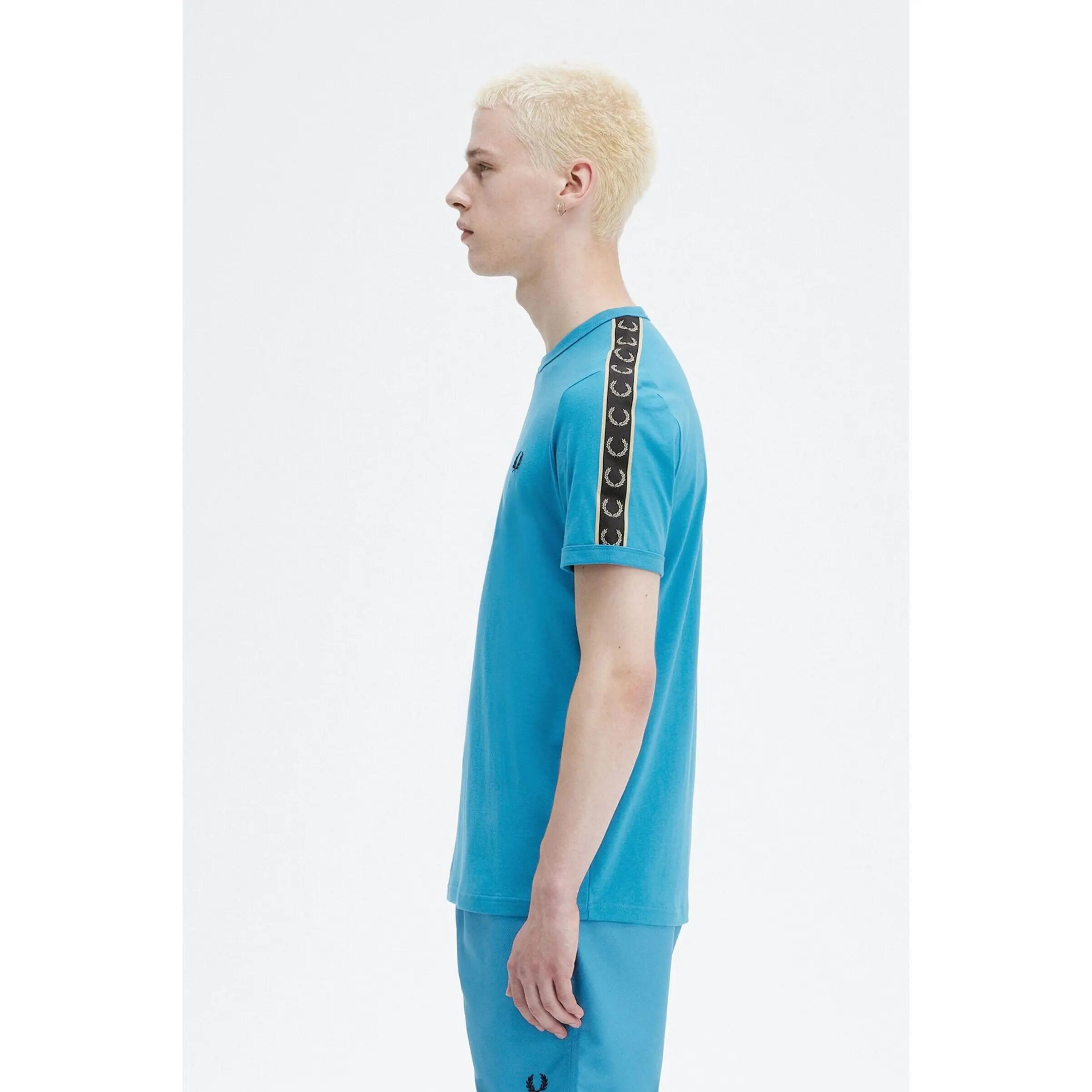 T-shirt with contrasting trim and stripes Fred Perry Ringer 5/5