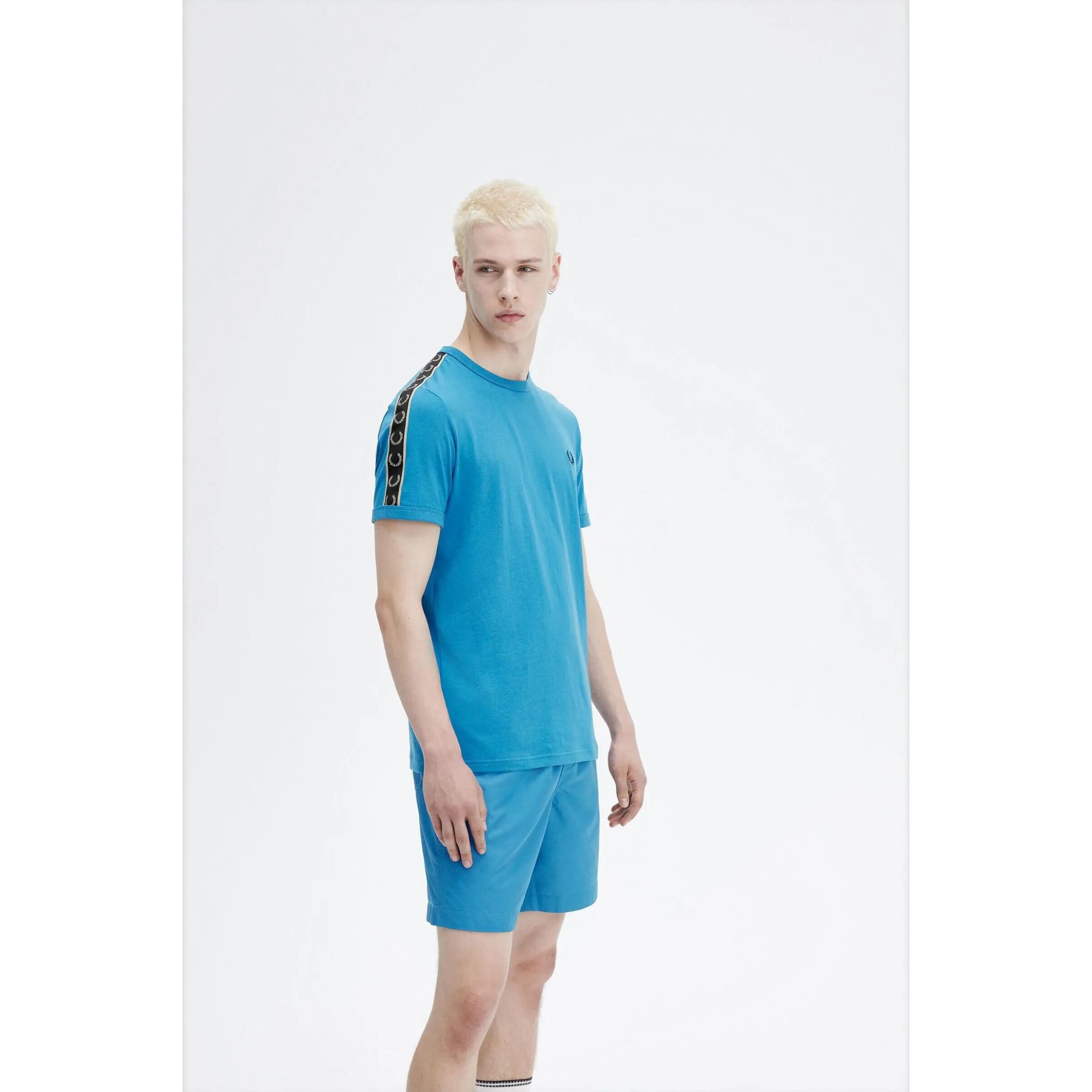 T-shirt with contrasting trim and stripes Fred Perry Ringer 3/5