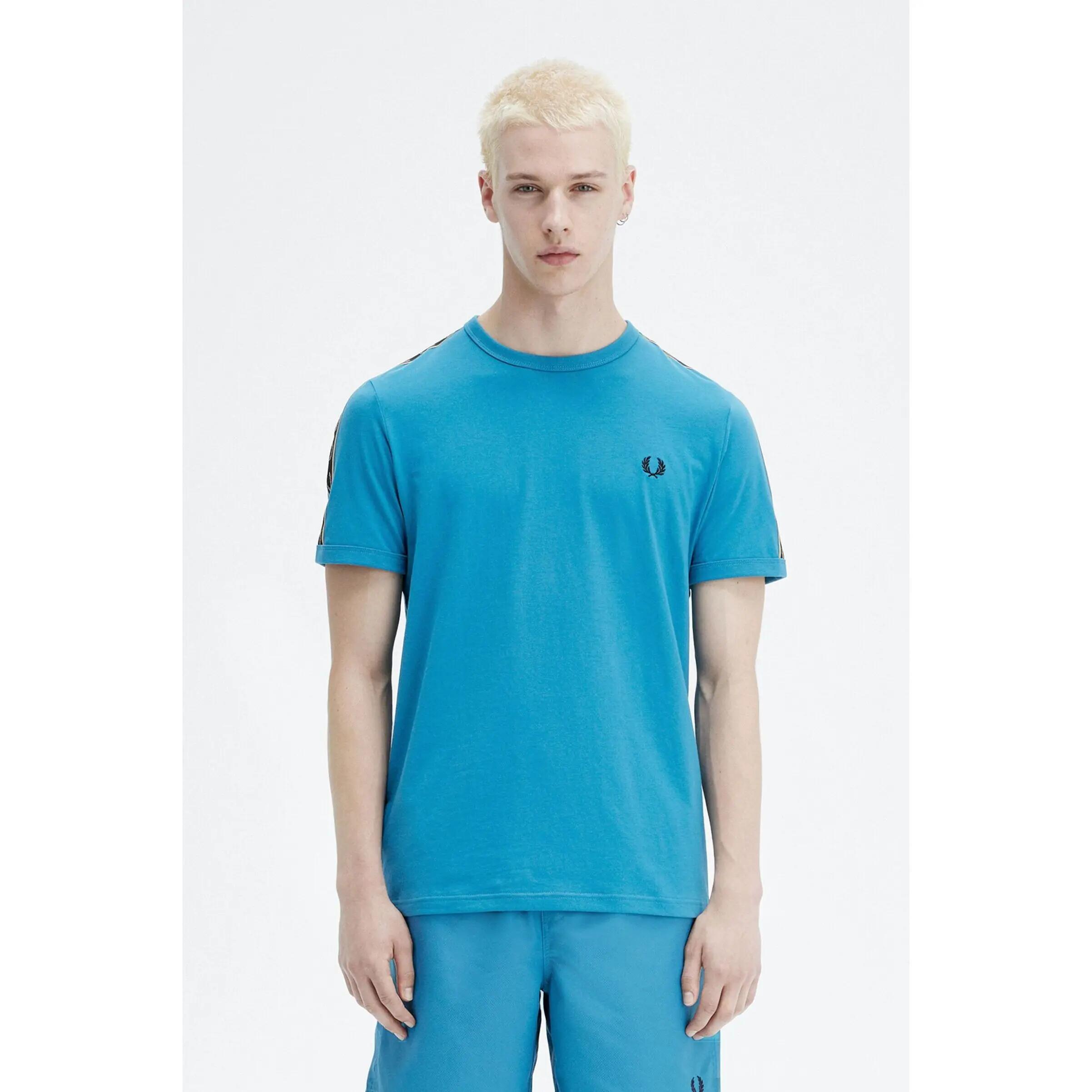T-shirt with contrasting trim and stripes Fred Perry Ringer 2/5