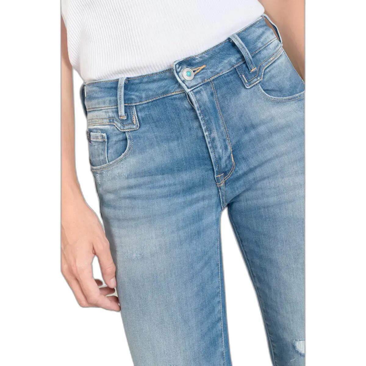 Jeans hoge taille vrouw Le Temps des cerises Pulp Flare Axis 7/7