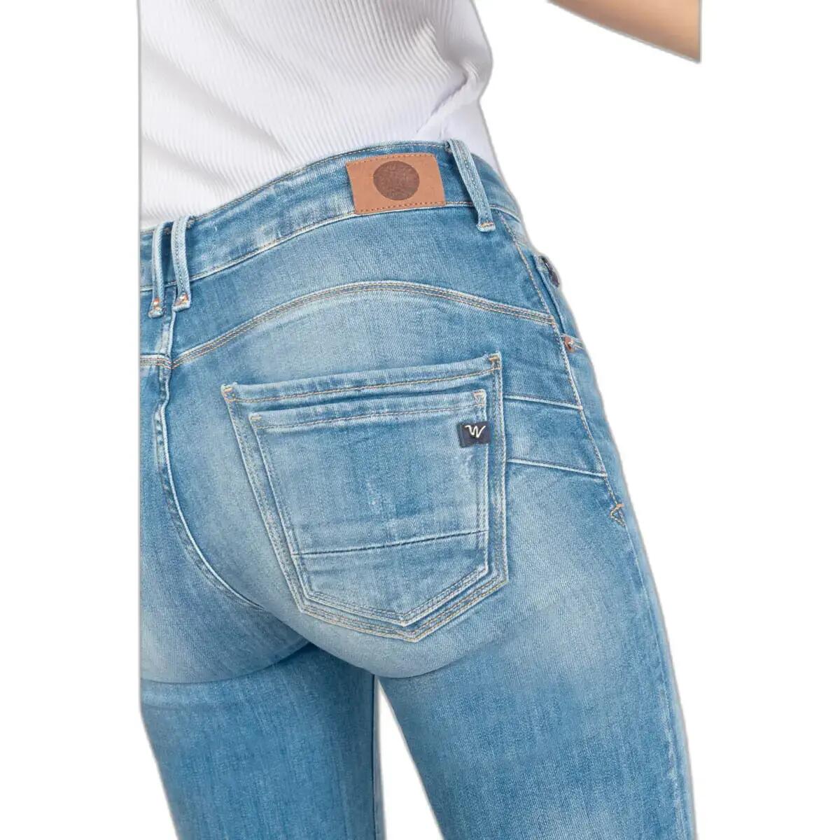 Jeans hoge taille vrouw Le Temps des cerises Pulp Flare Axis 6/7