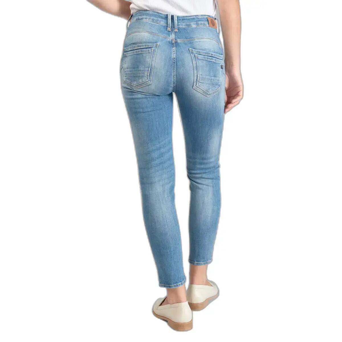 Jeans hoge taille vrouw Le Temps des cerises Pulp Flare Axis 4/7