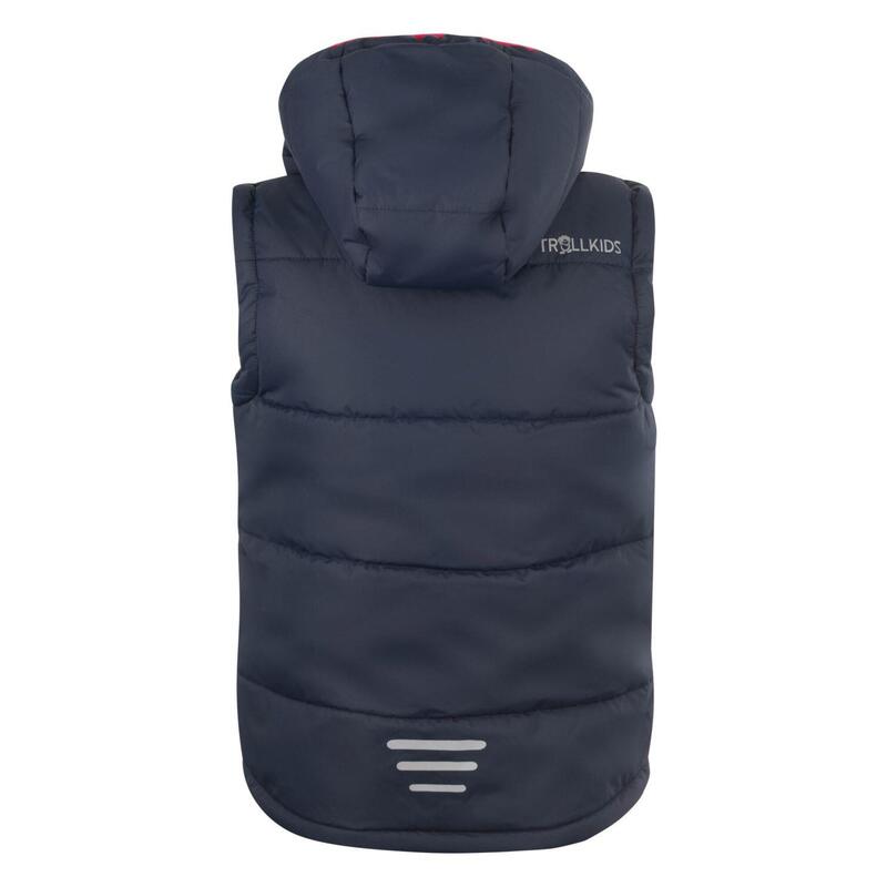 Gilet en polyfibre Narvik pour enfants Hydrofuge Bleu marine / Rouge