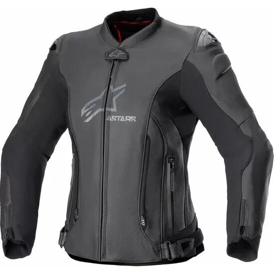 Giacca da moto in pelle da donna Alpinestars GP+R V4