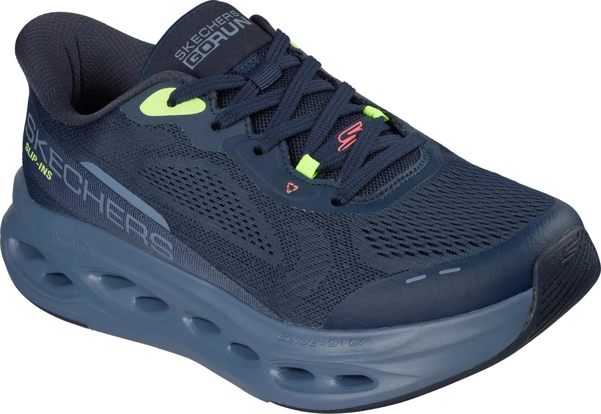Scarpe da corsa Skechers Slip-ins Max Cushioning Glide-Step Advert blu da uomo 5/5